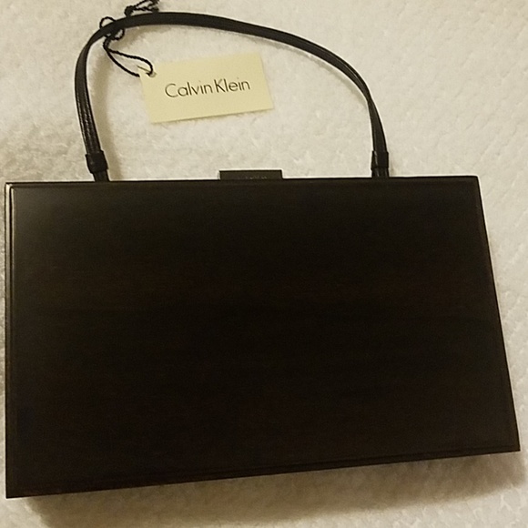 NWT Calvin Klein Clutch with Dust Bag - Picture 1 of 8